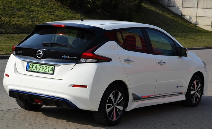 Nissan Leaf cena 62900 przebieg: 37800, rok produkcji 2018 z Gdańsk małe 781